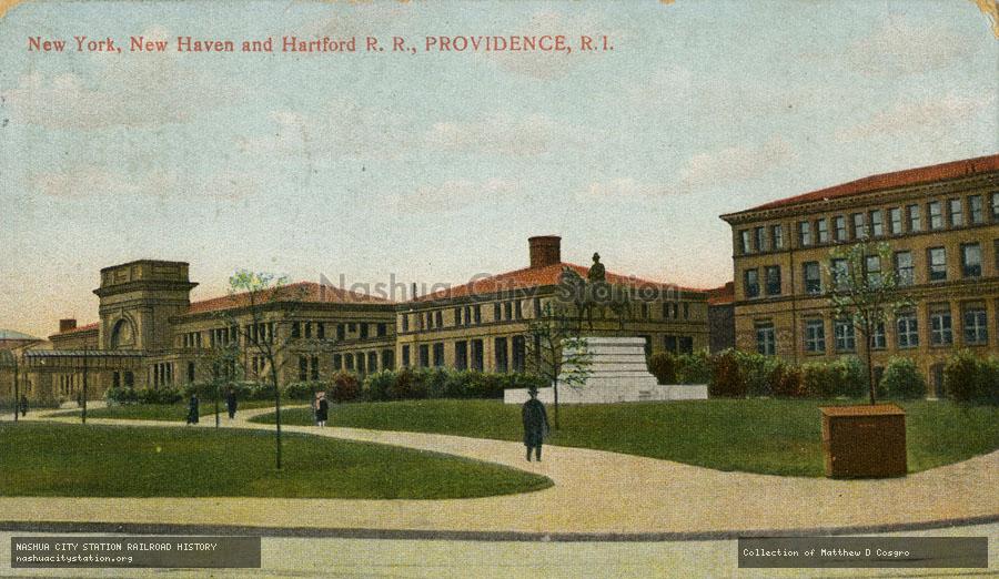 Postcard: New York, New Haven & Hartford Railroad, Providence, Rhode Island